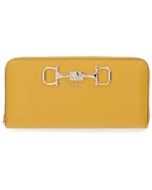 Guess Horsebit Zip-Around Wallet - Orange