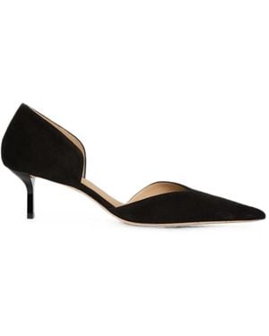 Victoria Beckham Victoria Angle D'Orsay Heeled Court Shoes - Black
