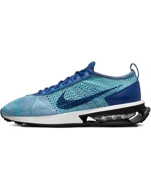 Nike Air Max Flyknit "Deep Royal/Electric Algae" Sneakers - Blau