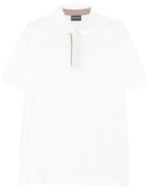 Emporio Armani Cotton Polo Shirt - White
