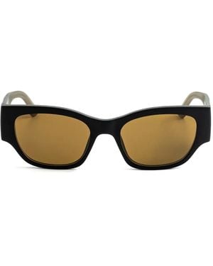 Karl Lagerfeld スクエアフレーム サングラス - ナチュラル
