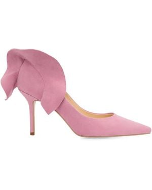 SMILING SHOES 80Mm Alexa Ruffled Pumps - Pink