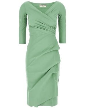 La Petite Robe Di Chiara Boni Florien Draped Dress - Green