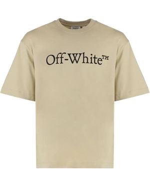 Off-White c/o Virgil Abloh ロゴ Tシャツ - ナチュラル