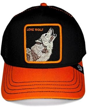 Goorin Bros Wolf-Embroidered Trucker Hat - Orange