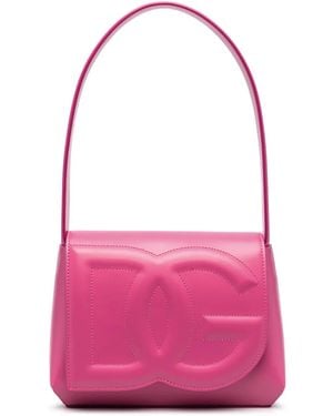 Dolce & Gabbana Leren Schoudertas - Roze