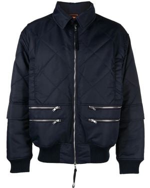 Helmut Lang Diamond-Quilted Jacket - Blue