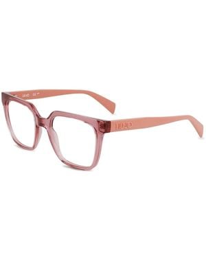 Liu Jo Brille Mit Logo-Prägung - Pink