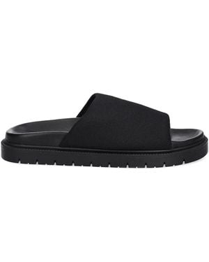 COPENHAGEN Sandali Slides Con Plateau - Nero