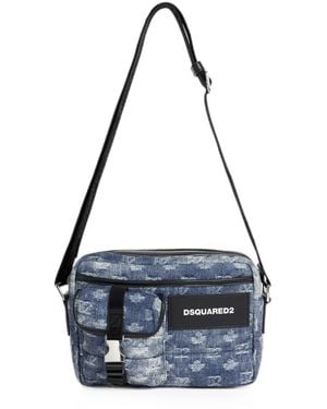 DSquared² D2 Monogram Cross Body Bag - Blue