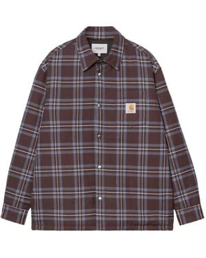 Carhartt Baird Checked Shirt Jacket - Purple