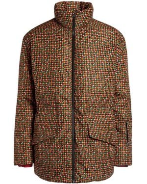 Bally Alpine-Flower Print Puffer Jacket - Brown