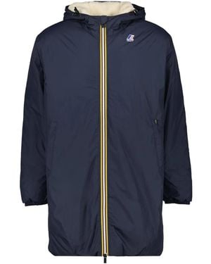 K-Way Le Vrai 3.0 Parka Met Capuchon - Blauw