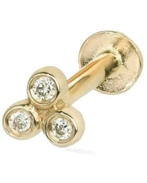 Lark & Berry 14Kt Trio Diamond Earring - Metallic