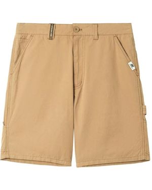 Chocoolate Panelled Carpenter Shorts - Natural