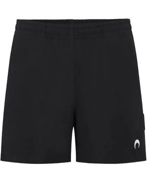 Marine Serre Crescent Moon Swim Shorts - Black
