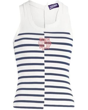 Jean Paul Gaultier Asymmetric Tank Top - White