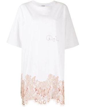 COOL T.M レーストリム Tシャツ - ホワイト