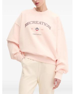P.E Nation Logo-Graphic Sweatshirt - Natural