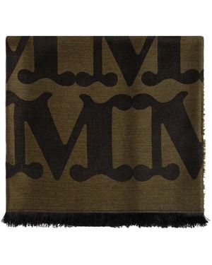 Max Mara Écharpe À Bords Frangés - Noir