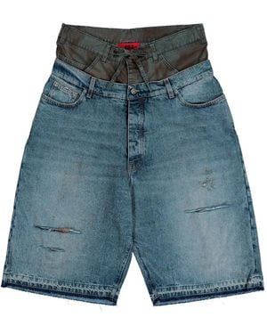 424 Double Big Daddy Shorts - Blue