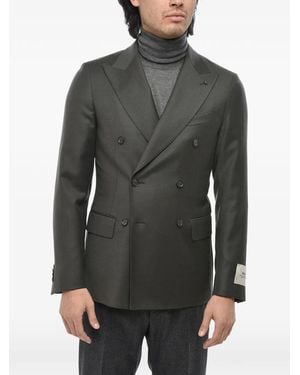 Corneliani Double-Breasted Peak-Lapels Blazer - Grey