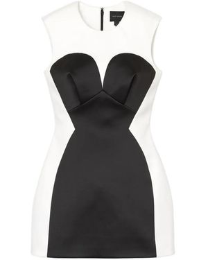 Marc Jacobs Seamed Up Satin Dress - Black
