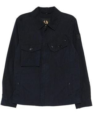 Belstaff Hemdjacke Mit Klappentasche - Blau