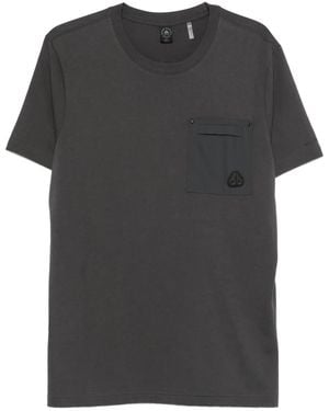 Moose Knuckles Camiseta con detalle de bolsillo - Negro