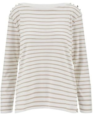 Emporio Armani Striped T-Shirt - White