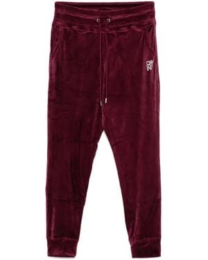 DKNY Pantalon De Jogging À Logo Strassé - Rouge