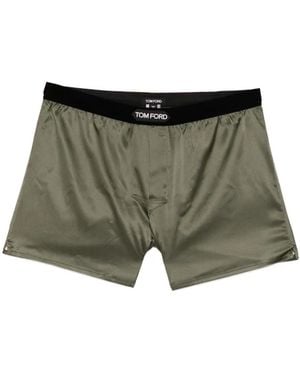 Tom Ford Boxer Con Applicazione - Verde