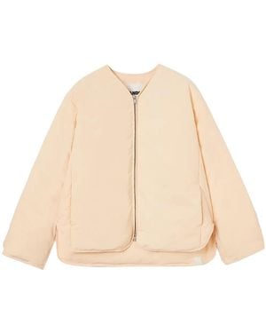 Jil Sander ジップアップ パデッドジャケット - ナチュラル