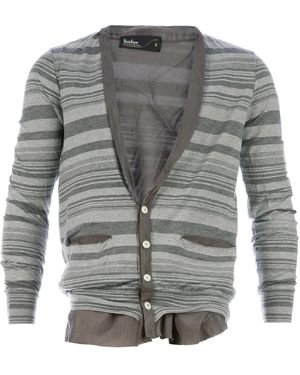 Kolor Striped cardigan - Gris