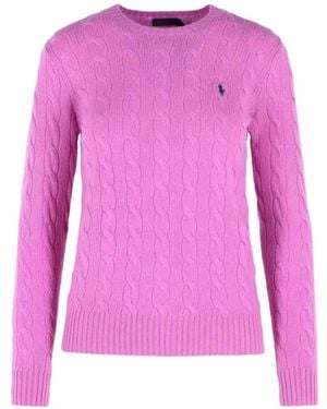 Polo Ralph Lauren Julianna Cable-Knit Sweater - Pink