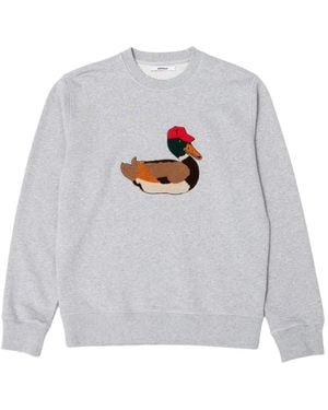 Dean Edmonds Duck-Patchwork Sweatshirt - White