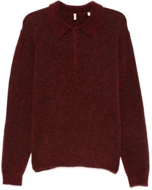 sunflower Long-Sleeve Polo Shirt - Purple
