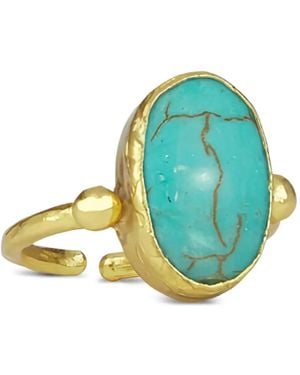 Ottoman Hands Anillo De Cóctel Aurelia - Azul