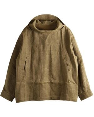 Uma Wang Justo Hooded Jacket - Green