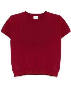 AEXAE Cap-Sleeves Sweater - Red