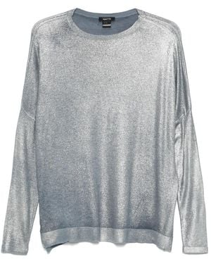 Avant Toi Lamé Top - Grey