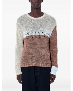 ACHM Textured-Knit Jumper - Grey