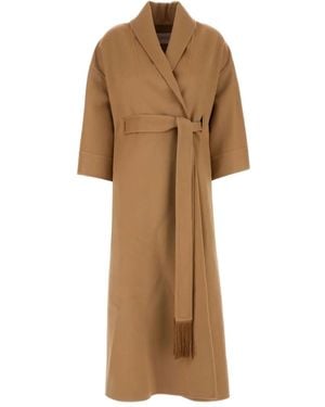Valentino Garavani ベルテッド コート - ナチュラル
