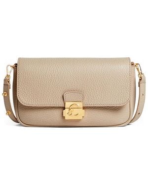 Coccinelle Mini logo-plaque shoulder bag - Neutro