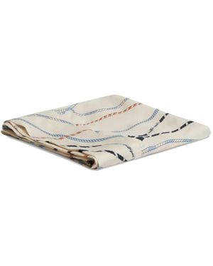 Tommy Hilfiger Rope-Print Scarf - White