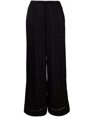 Carine Gilson Pantalones de pijama anchos - Negro