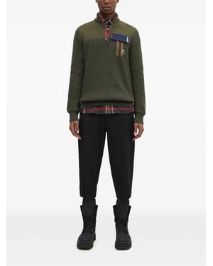 Baracuta X Barbour Miller ハーフジップポケット セーター - グリーン