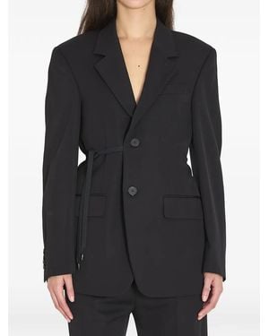 Balenciaga Tailored Wrap Jacket - Black