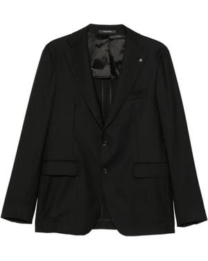 Tagliatore Single-Breasted Wool Suit - Black