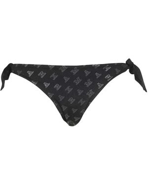 Max Mara Bragas de bikini con logo estampado - Negro